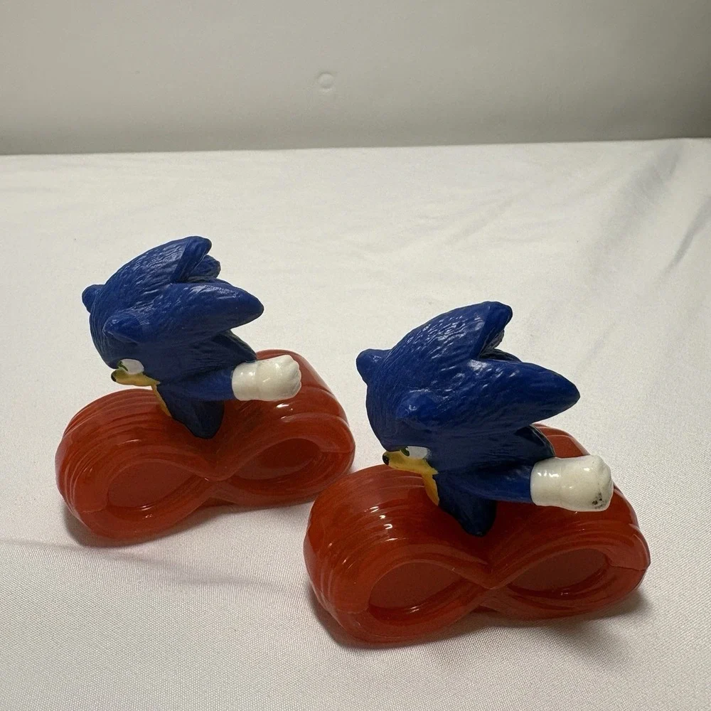 Set Of 2- 2022 McDONALD'S‎ Sega Sonic 2 The Hedgehog HAPPY MEAL TOYS